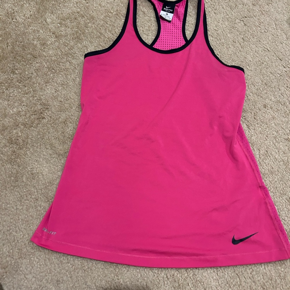 Nike Women's Bright Pink Racerback Tank Top